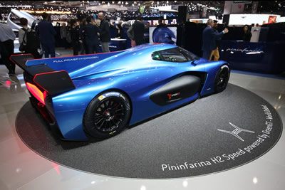 Pininfarina H2 Speed hydrogen fuel cell track only prototype 